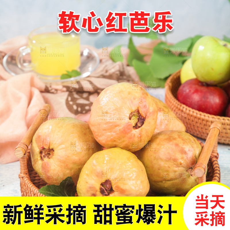 浅底上的红心芭乐