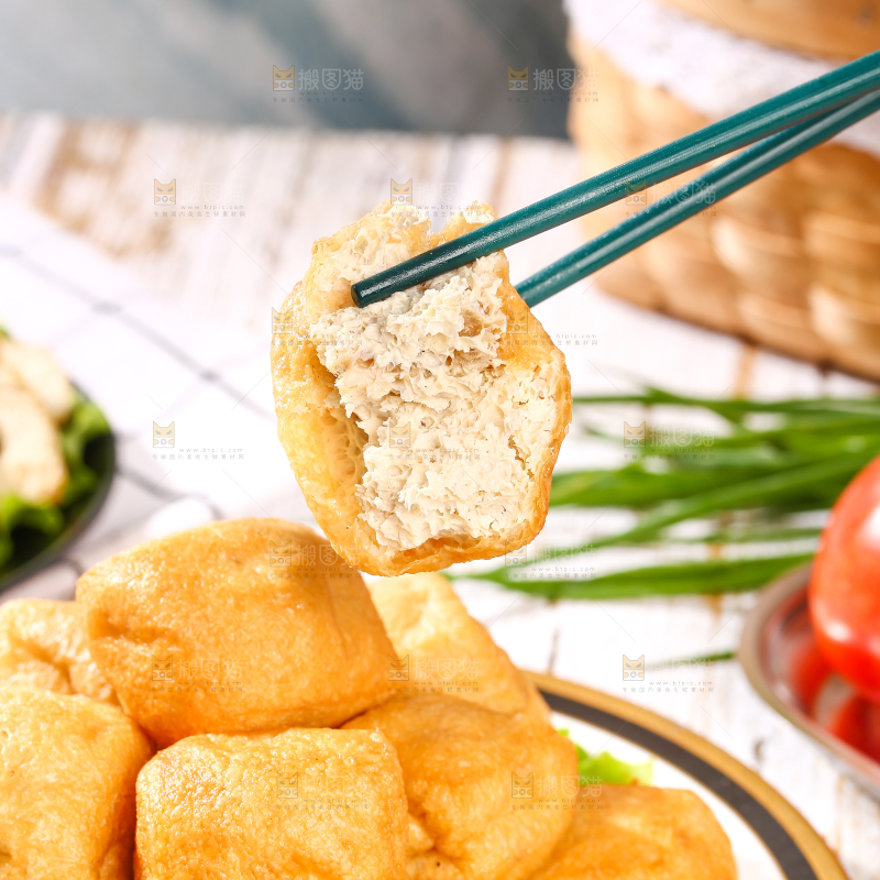 浅底上的油豆泡