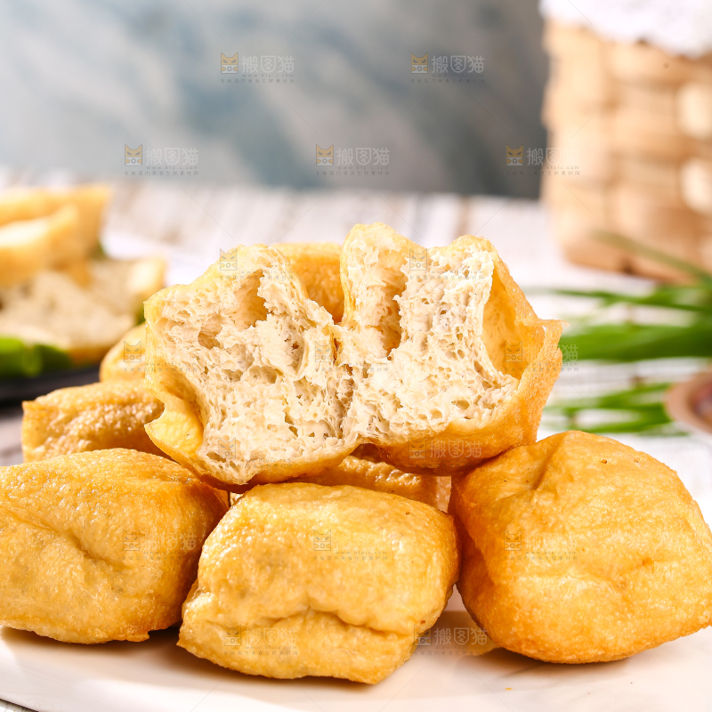 浅底上的油豆泡