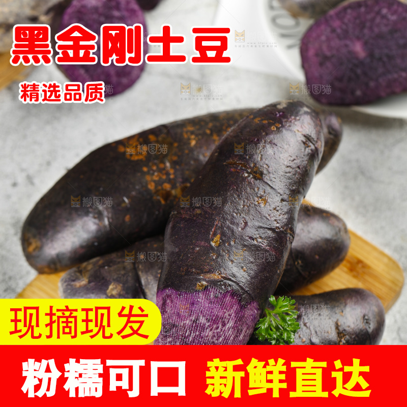 浅底上的紫土豆