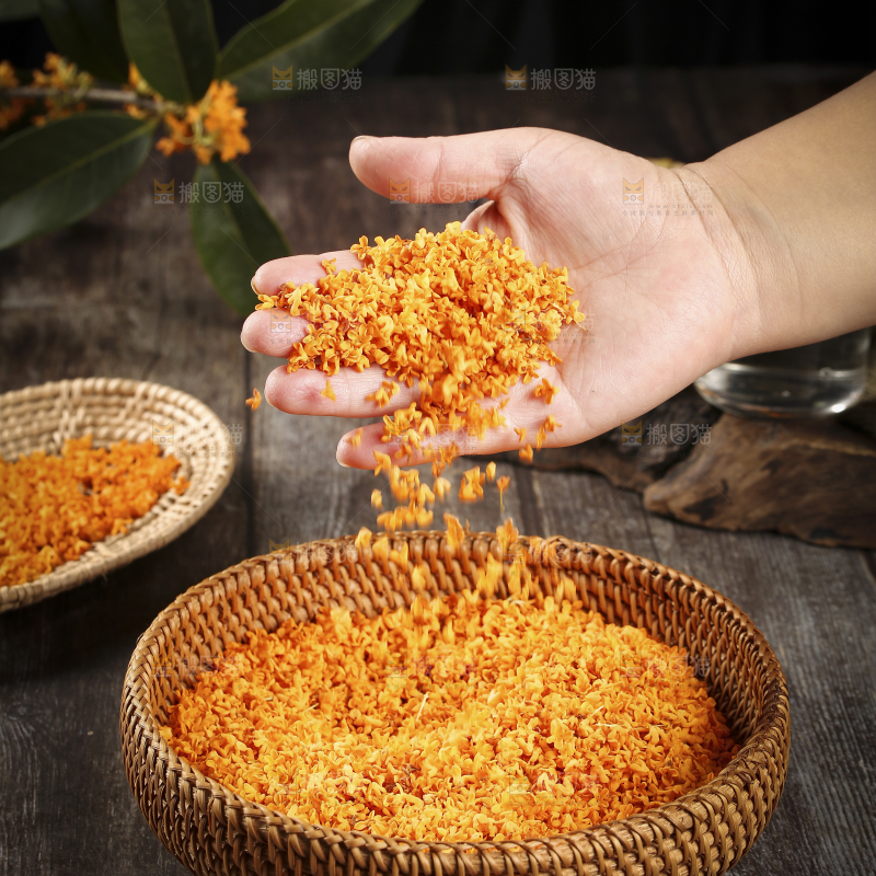 深底上的桂花