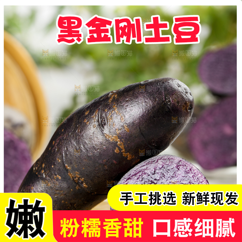 浅底上的紫土豆