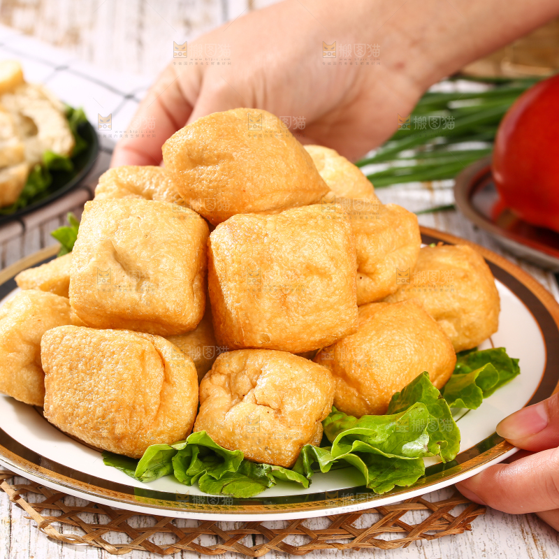 浅底上的油豆泡