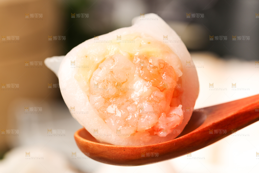 深底上的虾饺