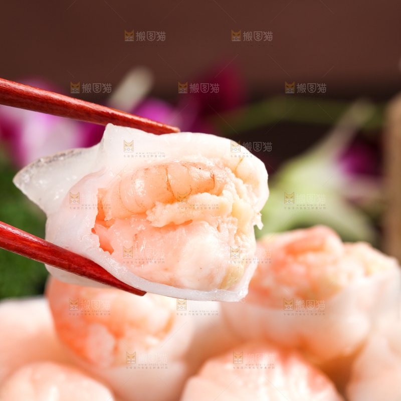 深底上的虾饺