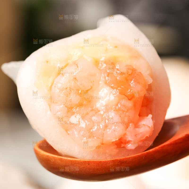 深底上的虾饺