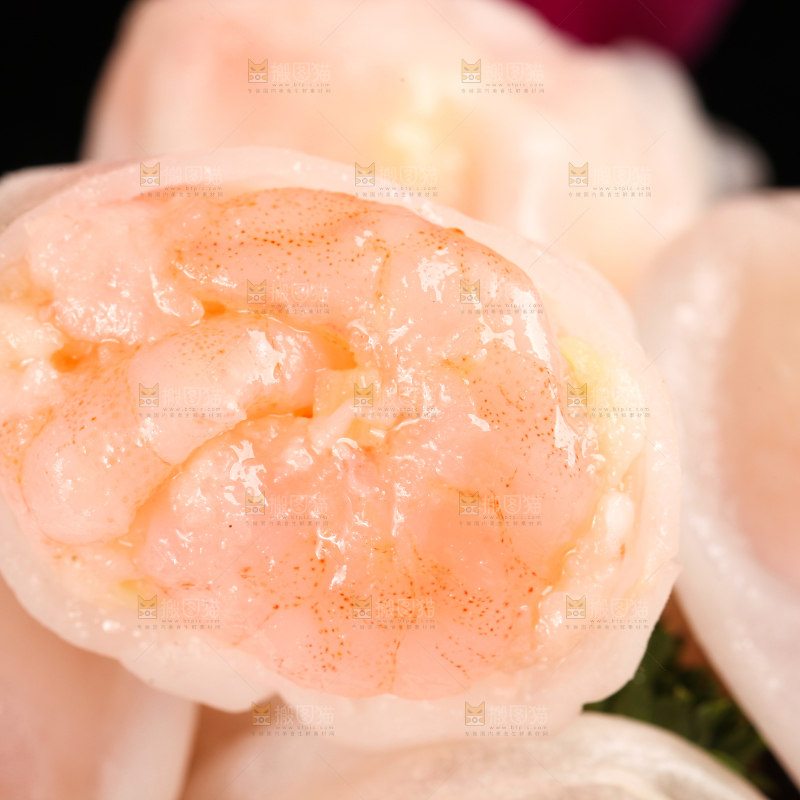 深底上的虾饺