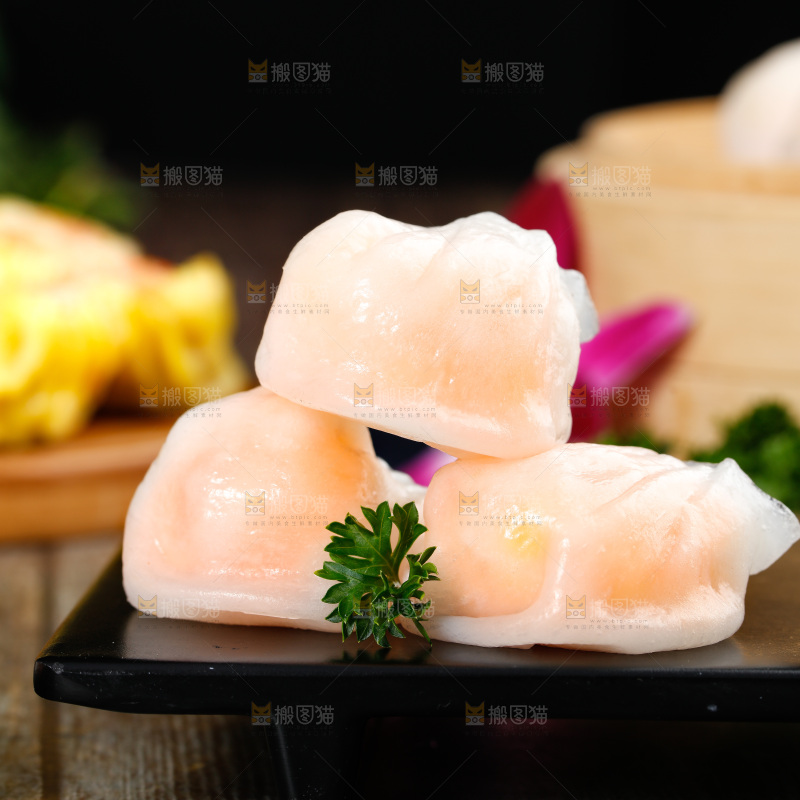 深底上的虾饺
