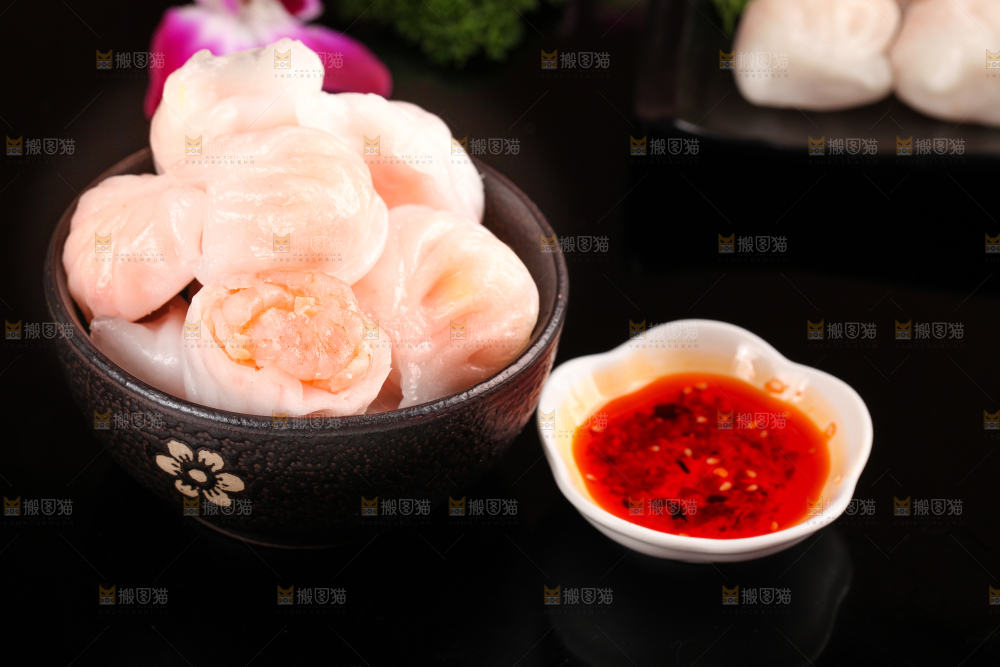 深底上的虾饺