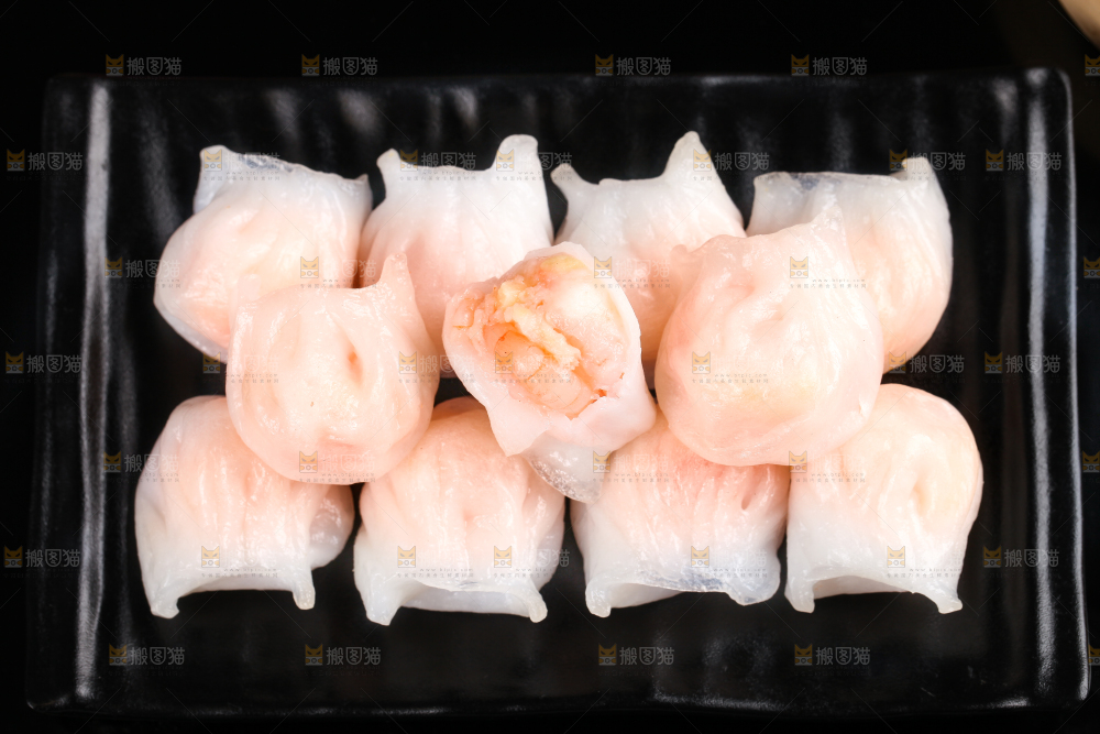 深底上的虾饺