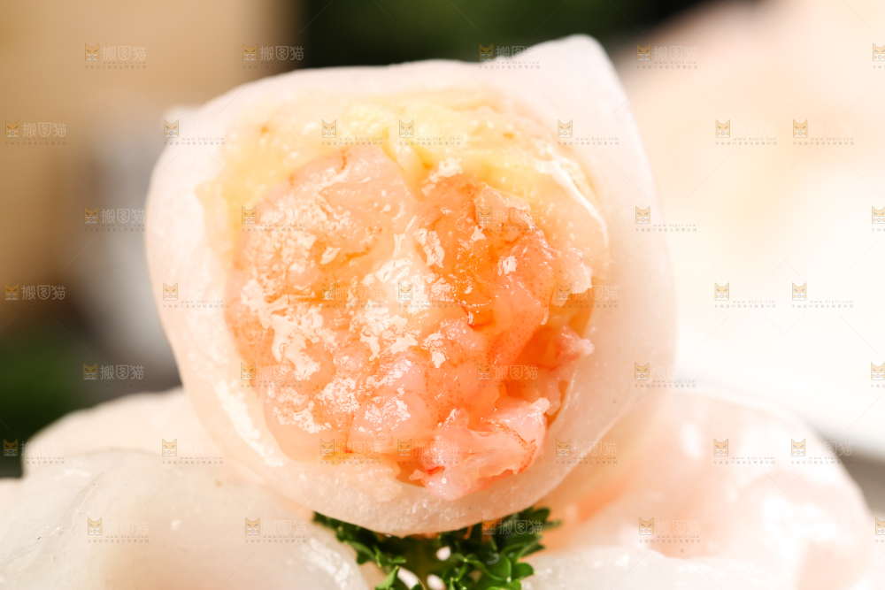 深底上的虾饺