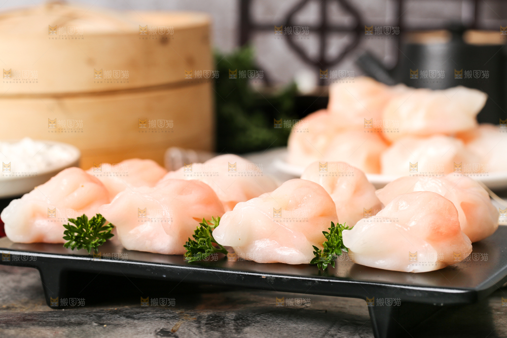 深底上的虾饺