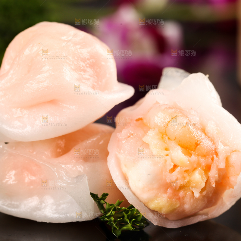 深底上的虾饺