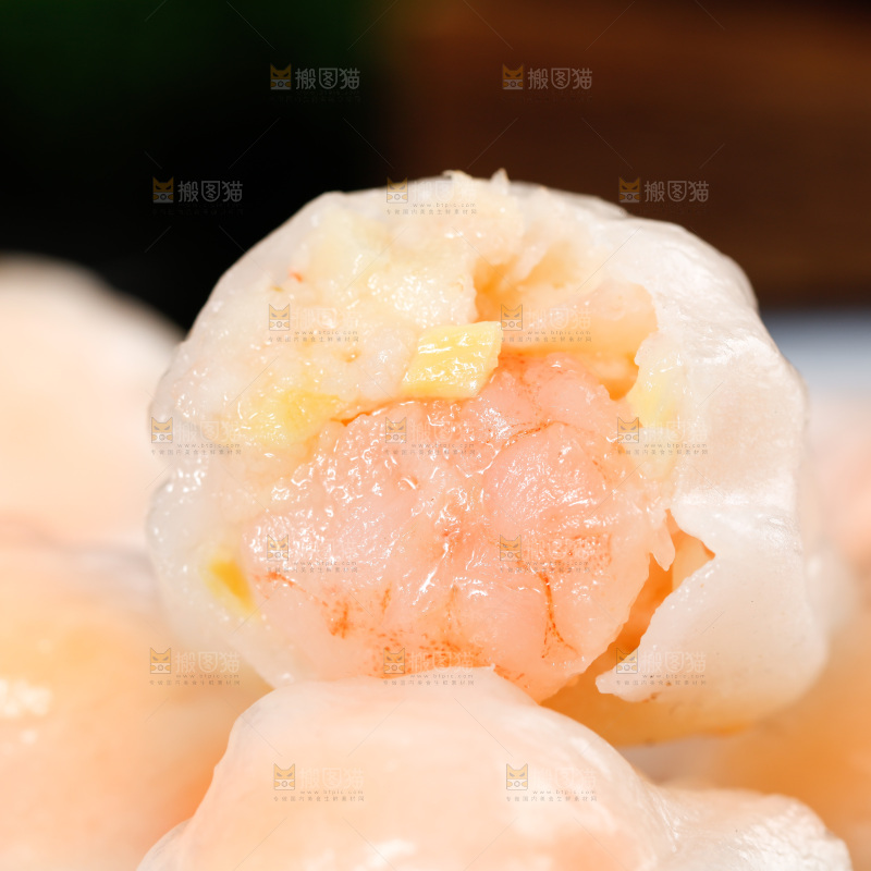 深底上的虾饺