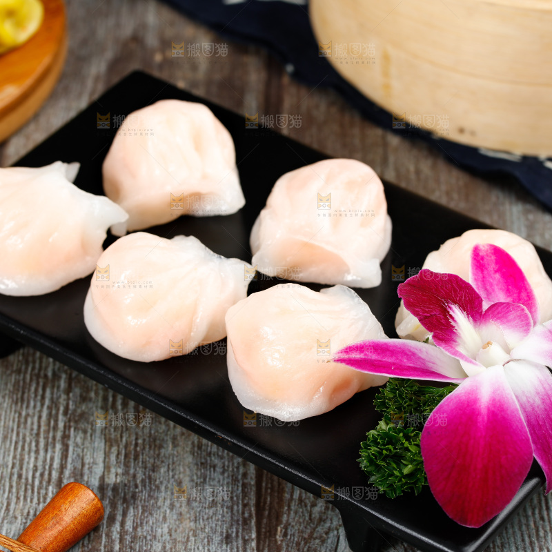 深底上的虾饺