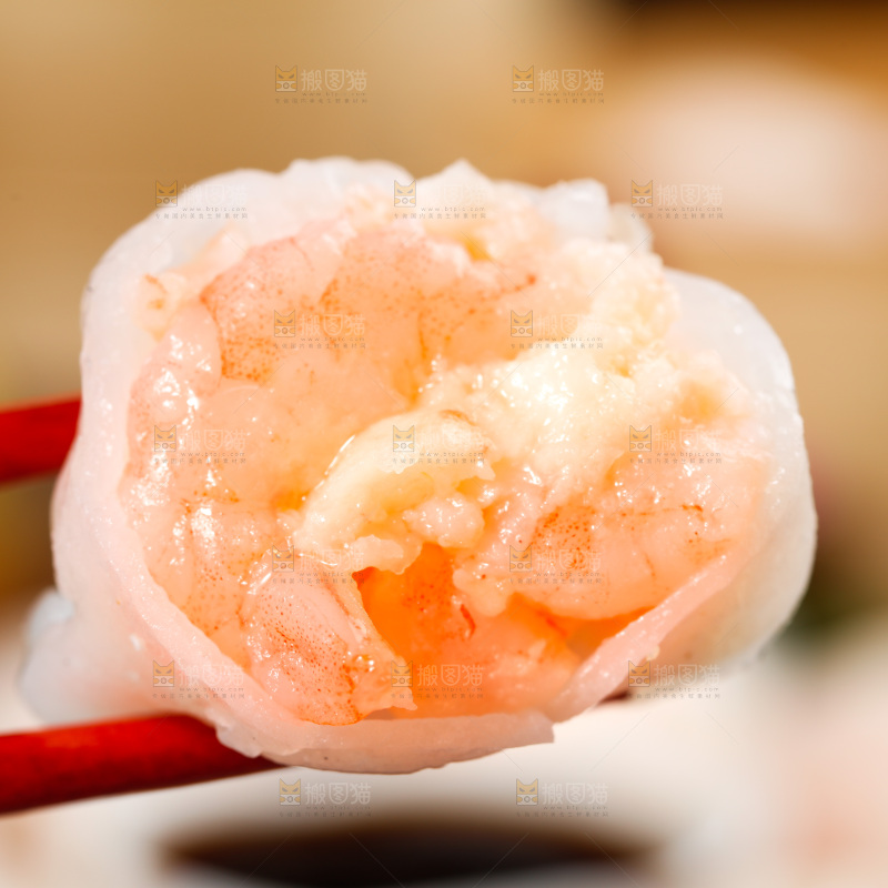 深底上的虾饺