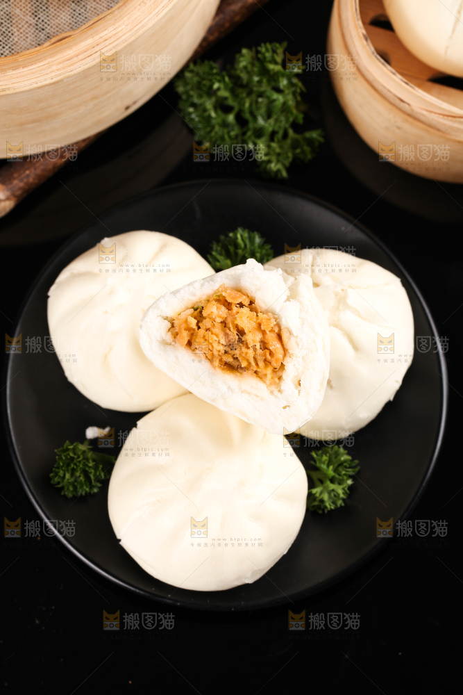 深底上的滑肉包