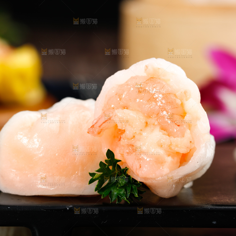 深底上的虾饺
