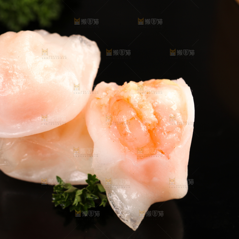深底上的虾饺
