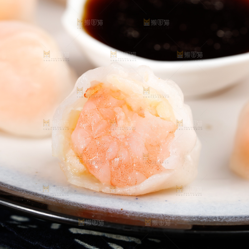 深底上的虾饺