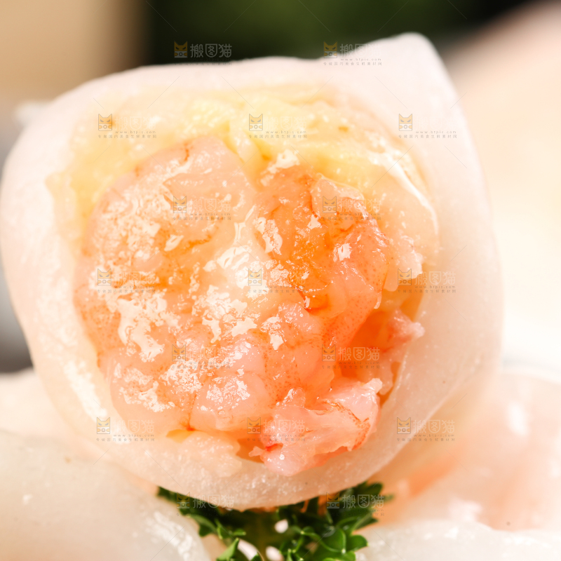 深底上的虾饺