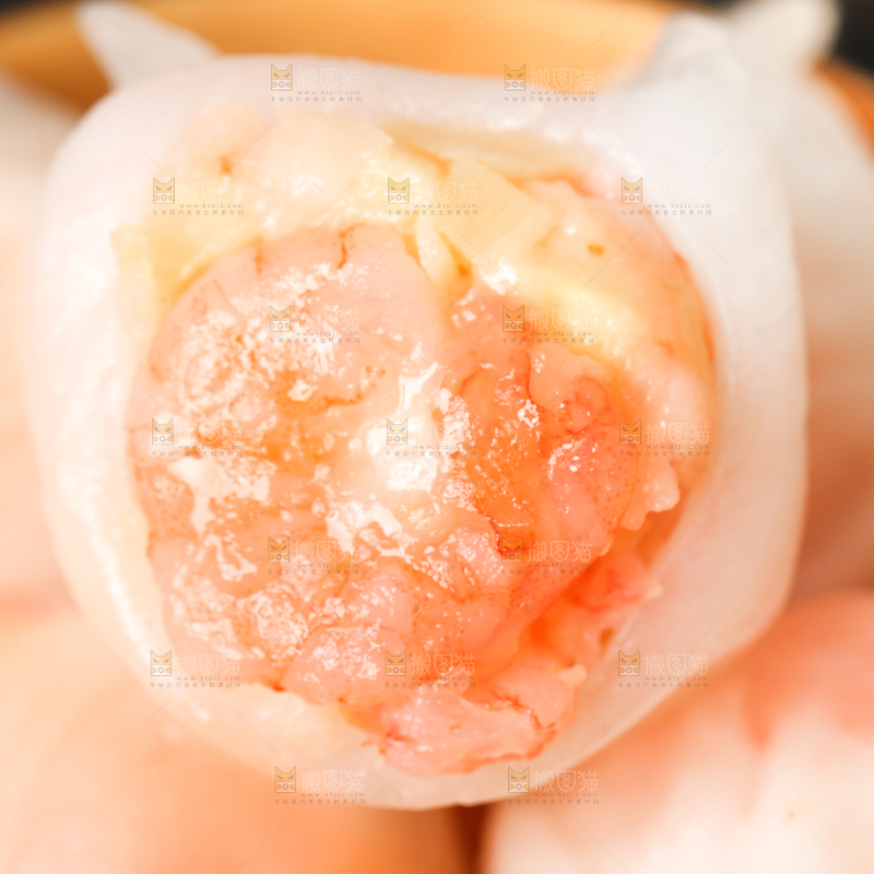 深底上的虾饺