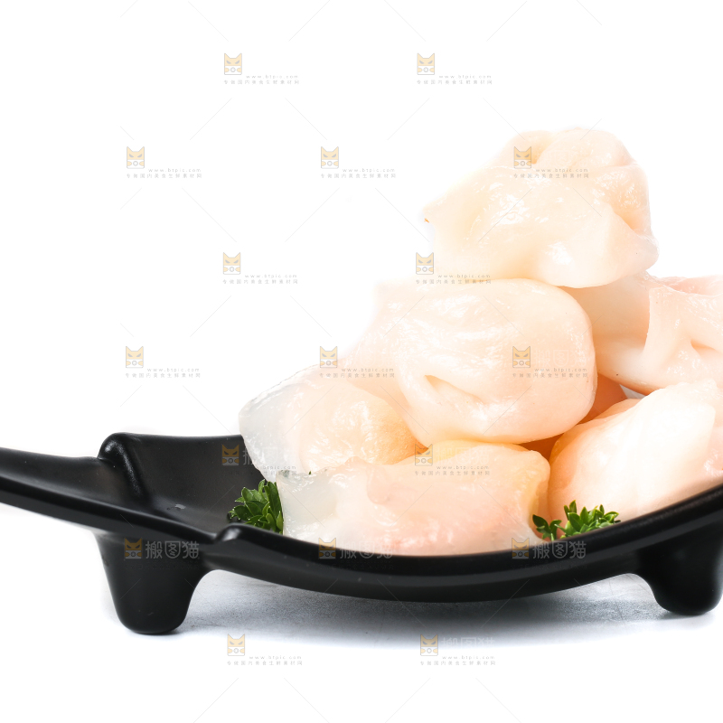 白底上的虾饺