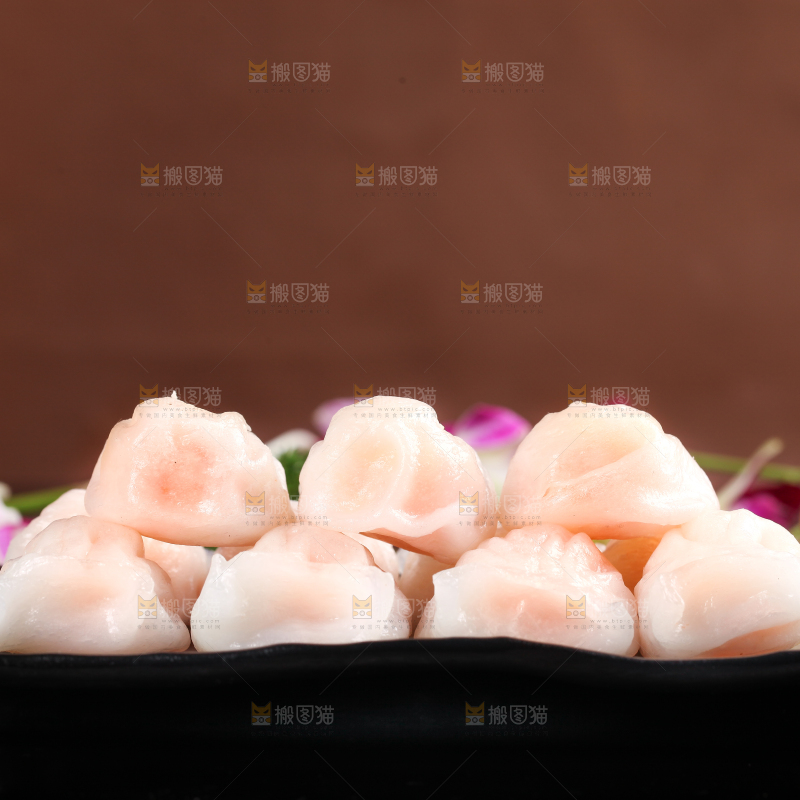 深底上的虾饺
