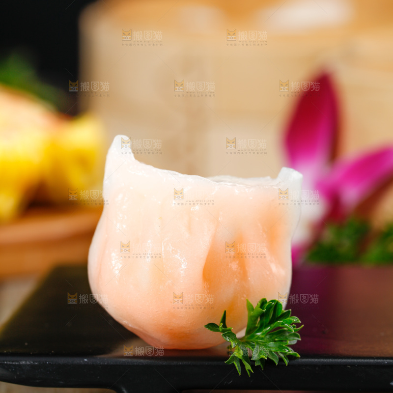 深底上的虾饺