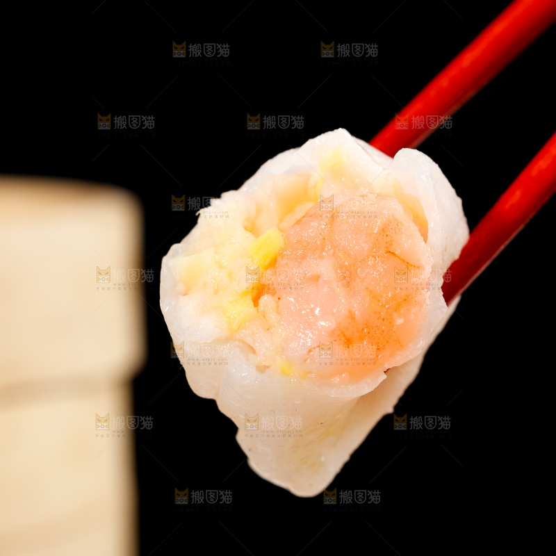 深底上的虾饺