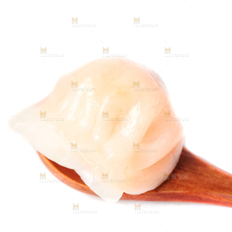 白底上的虾饺