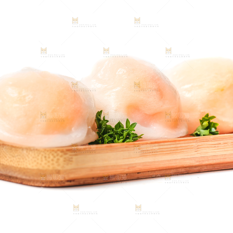 白底上的虾饺