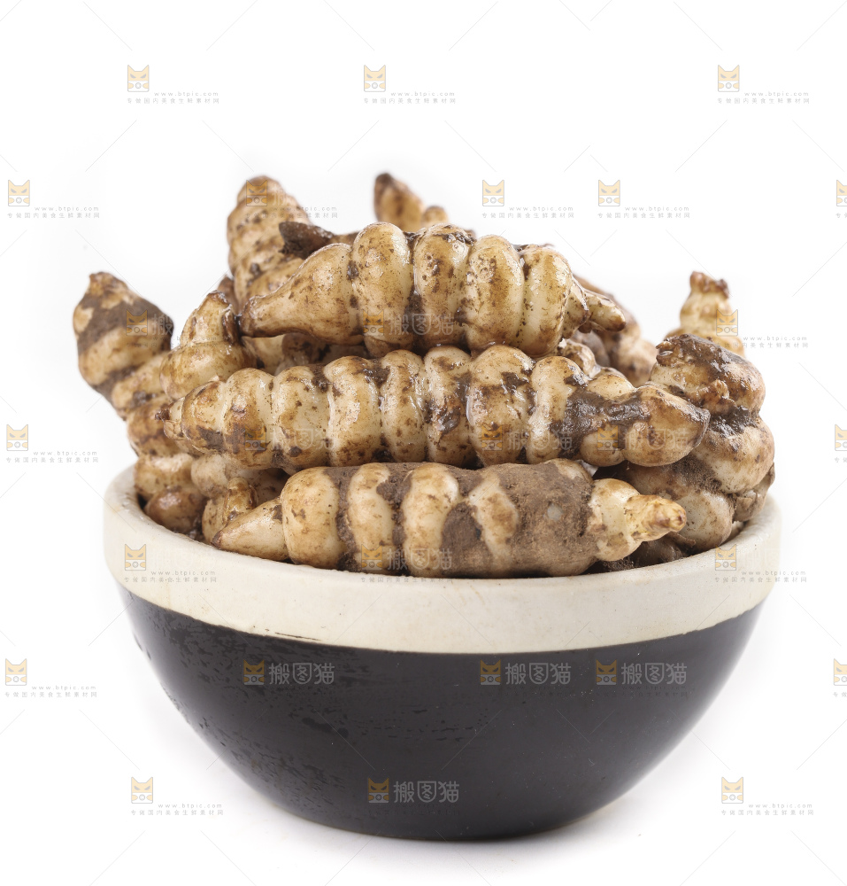 白底上的宝塔菜