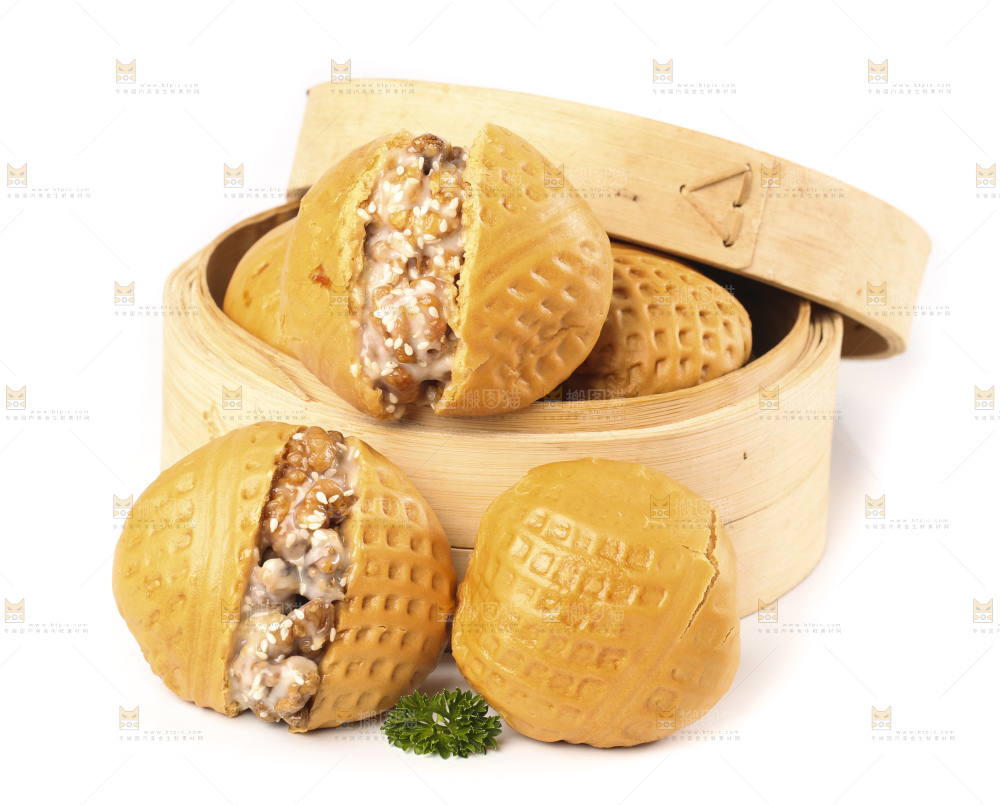 白底上的核桃包