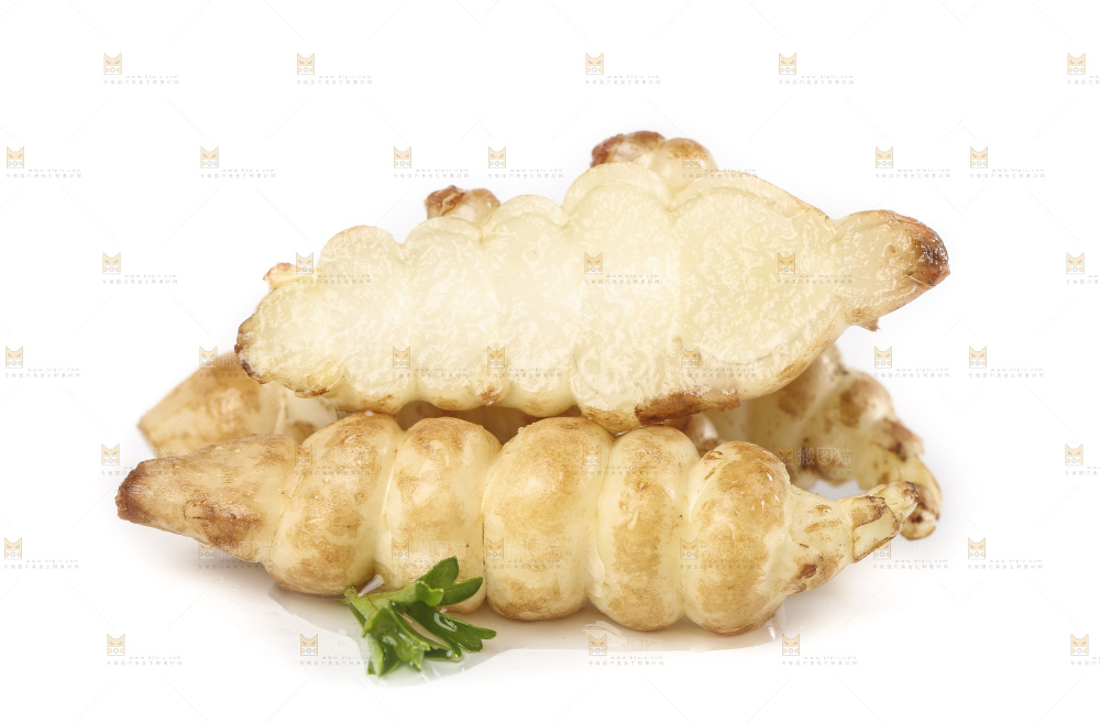 白底上的宝塔菜