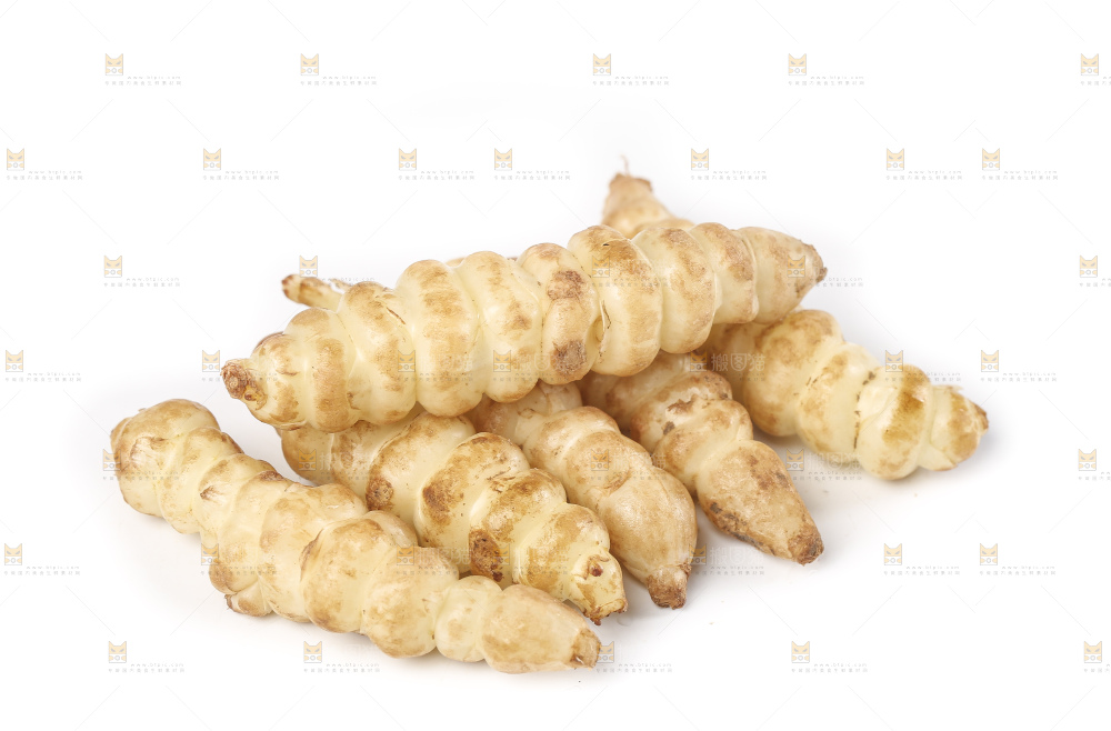 白底上的宝塔菜
