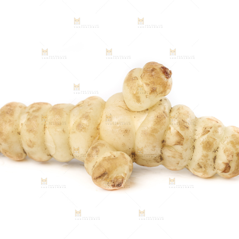 白底上的宝塔菜