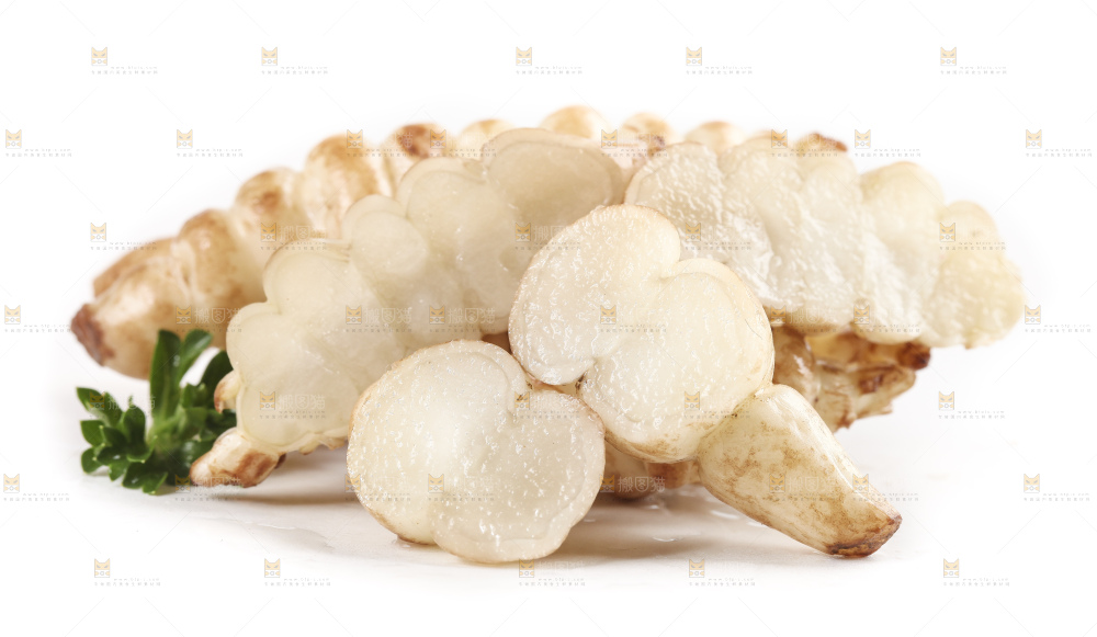 白底上的宝塔菜