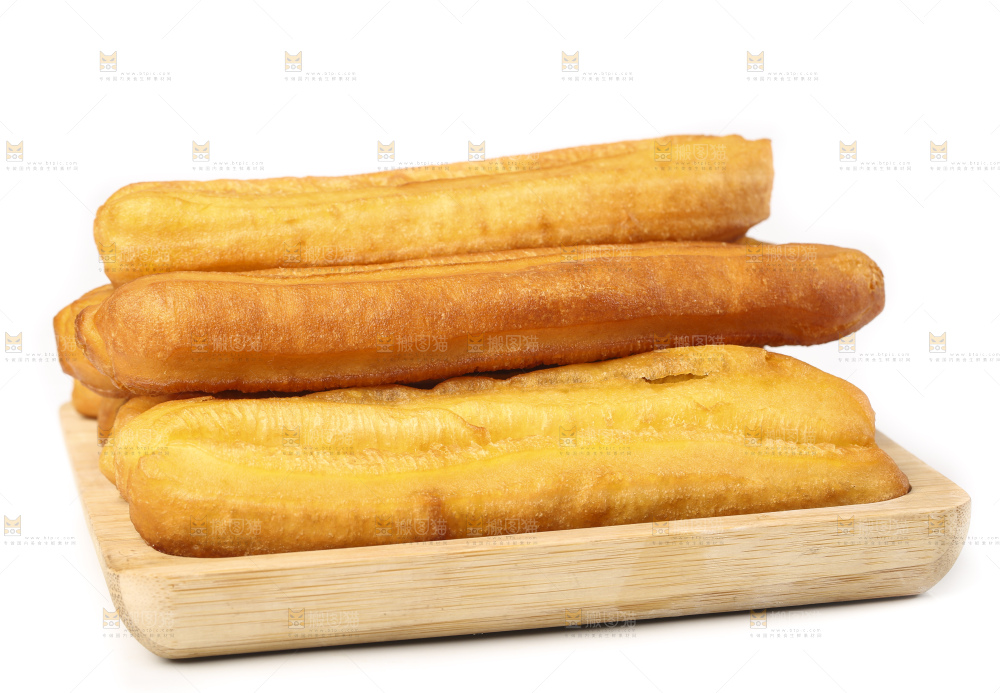 白底上的香酥油条