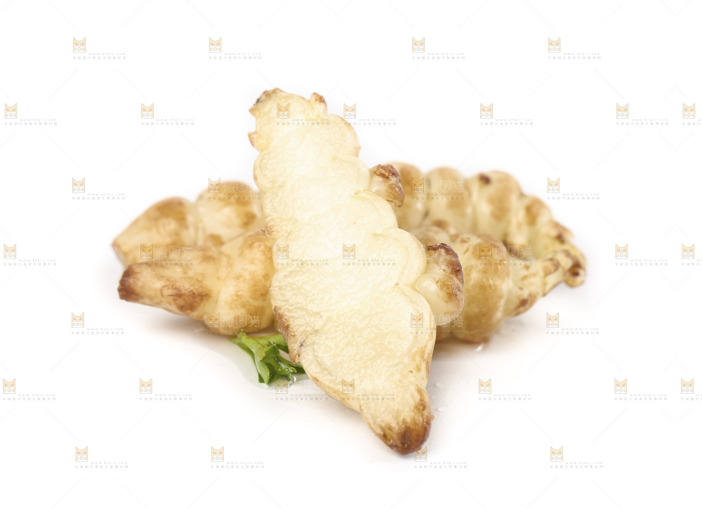 白底上的宝塔菜