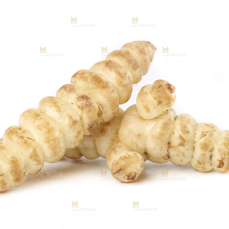白底上的宝塔菜