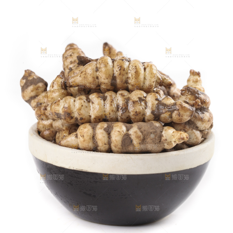 白底上的宝塔菜