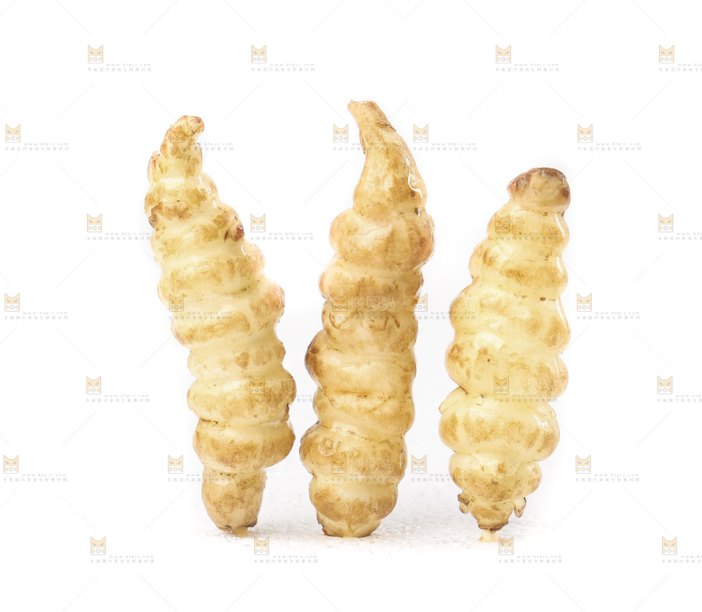 白底上的宝塔菜