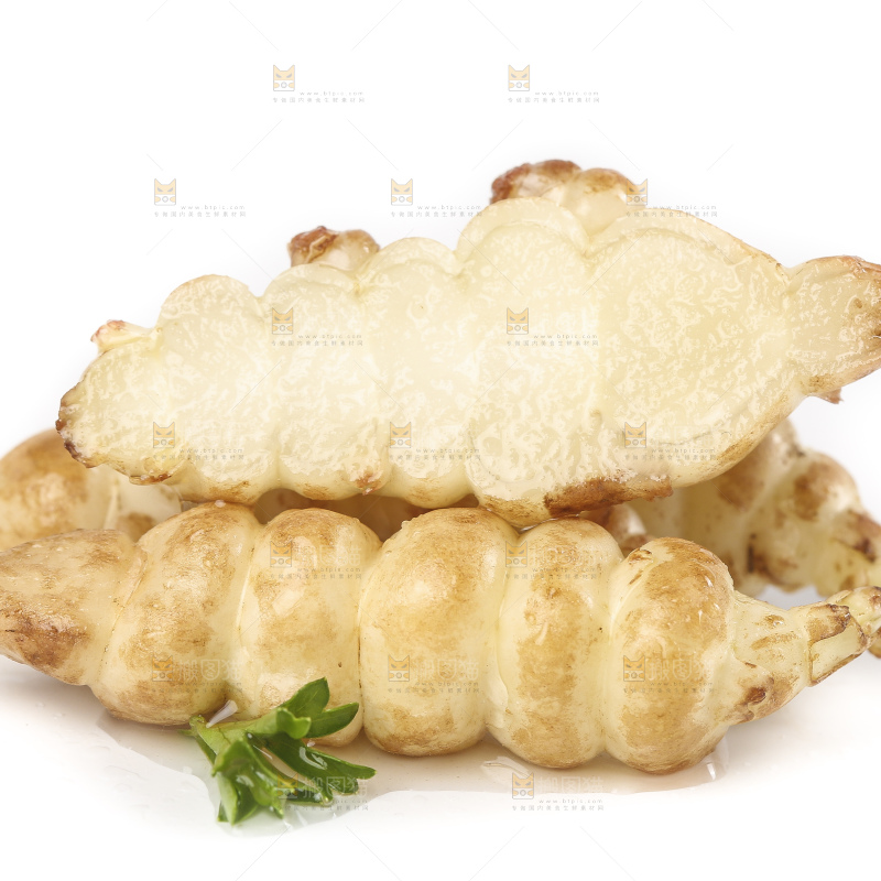 白底上的宝塔菜