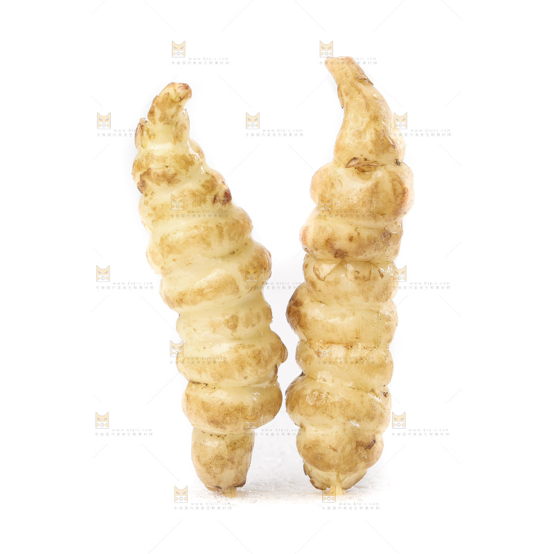 白底上的宝塔菜