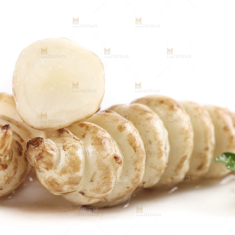 白底上的宝塔菜
