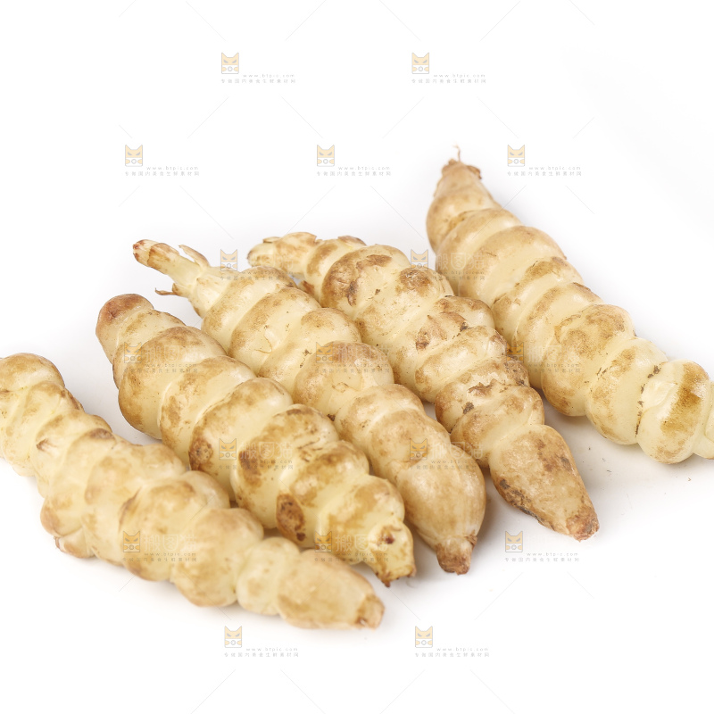 白底上的宝塔菜