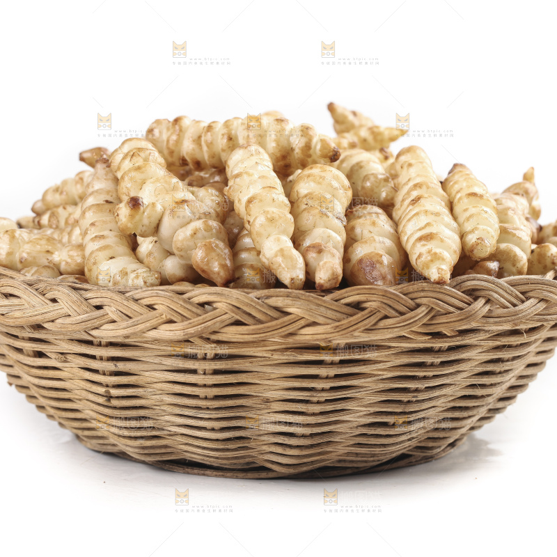 白底上的宝塔菜
