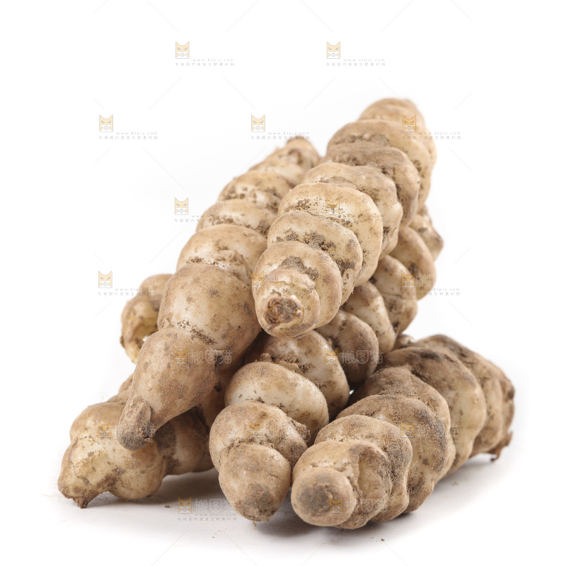 白底上的宝塔菜