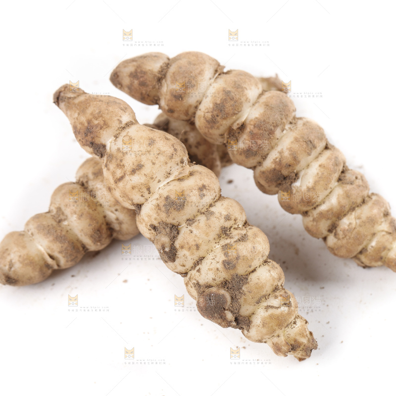 白底上的宝塔菜